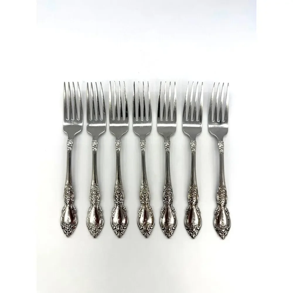 Oneida OCO Wordsworth Set of 7 Stainless Steel Dinner Forks